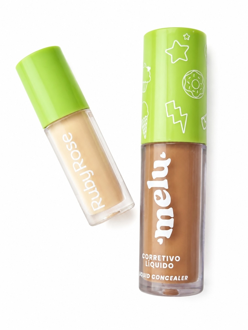 Ruby Rose MELU Liquid Concealer Bundle 5ml Cafe 6 & Baunilha 1 Mini Size